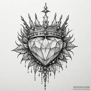 Jewel relic crowned with thorns, tattoo sketc... - эскиз тату (№1750647253_0, 23.06.2025 02:54) — Tatufoto.com