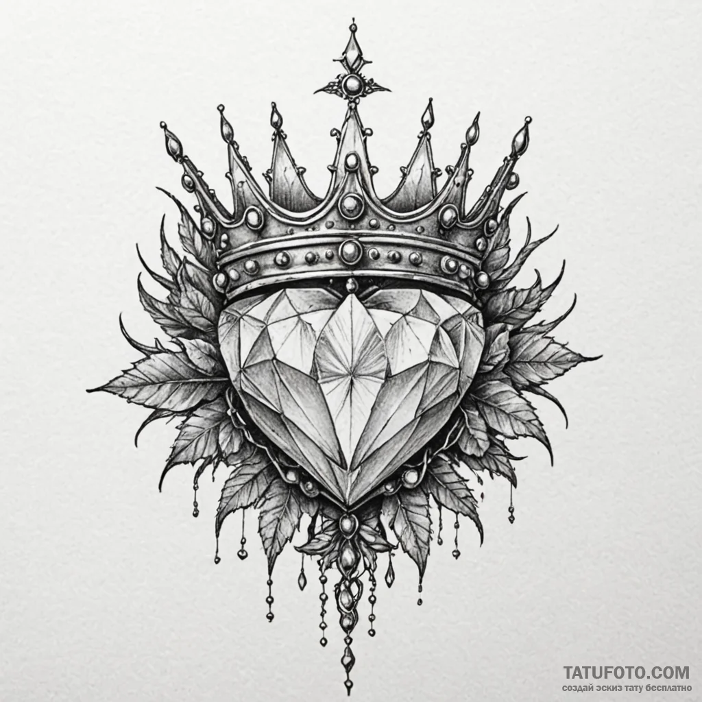 Jewel relic crowned with thorns, tattoo sketc... - эскиз тату (№1750647253_0, 23.06.2025 02:54) — Tatufoto.com
