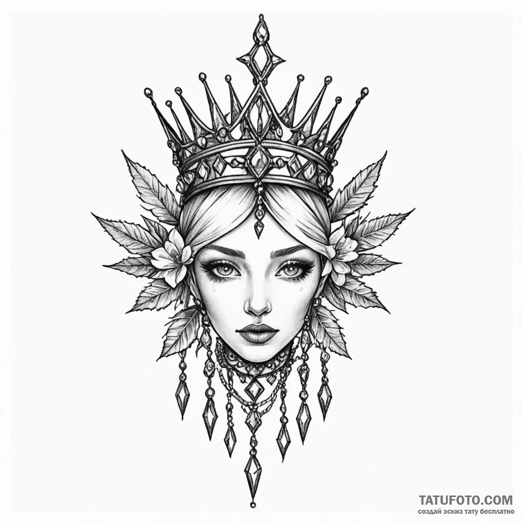Jewel relic crowned with thorns, tattoo sketc... - эскиз тату (№1750647253_1, 23.06.2025 02:54) — Tatufoto.com