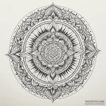 Etched crown within ritual circle, tattoo lin… — эскиз тату (№1750647345_0, 23.06.2025 02:55) — Tatufoto.com