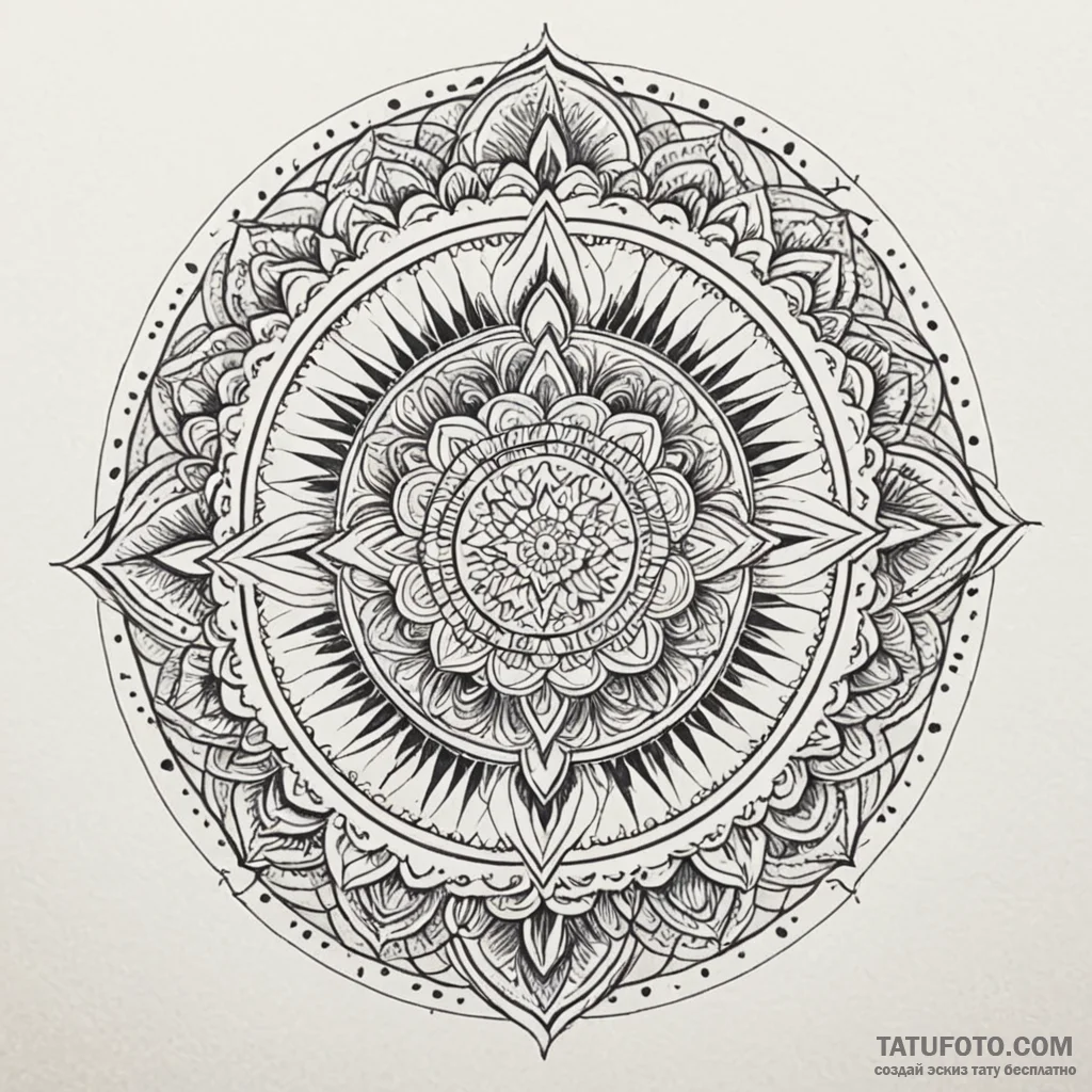 Etched crown within ritual circle, tattoo lin... - эскиз тату (№1750647345_0, 23.06.2025 02:55) — Tatufoto.com