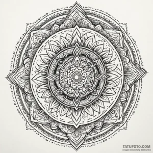 Etched crown within ritual circle, tattoo lin... - эскиз тату (№1750647345_1, 23.06.2025 02:55) — Tatufoto.com