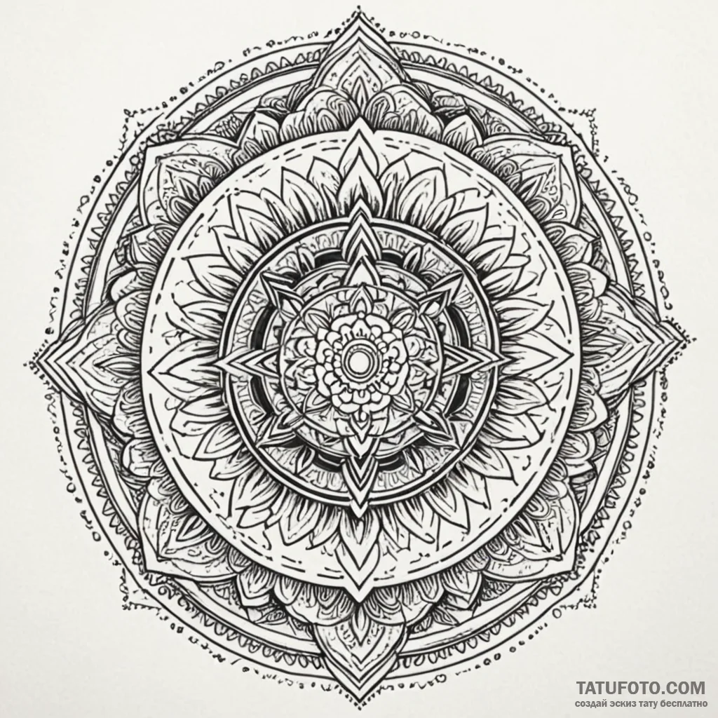 Etched crown within ritual circle, tattoo lin... - эскиз тату (№1750647345_1, 23.06.2025 02:55) — Tatufoto.com