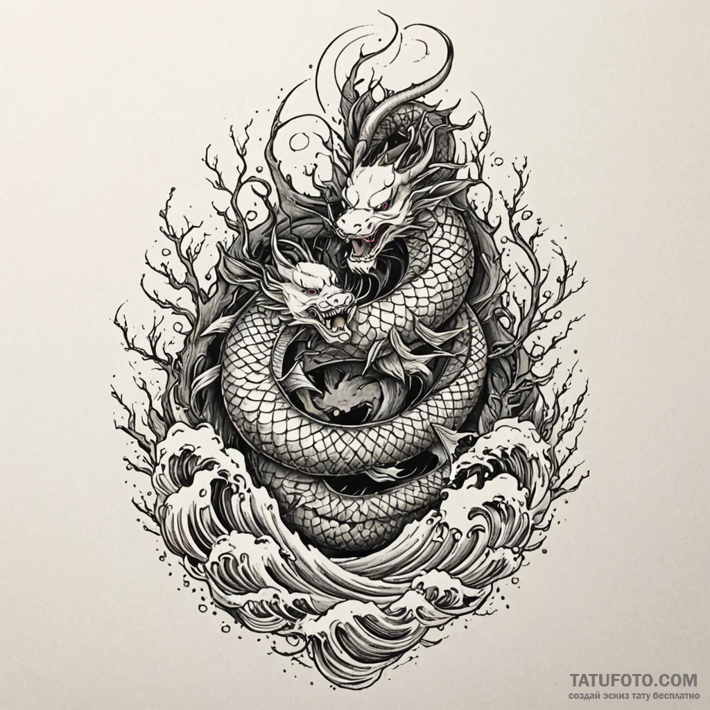 Dark tower bound in roots, tattoo drawing out... - эскиз тату (№1750649104_0, 23.06.2025 03:25) — Tatufoto.com