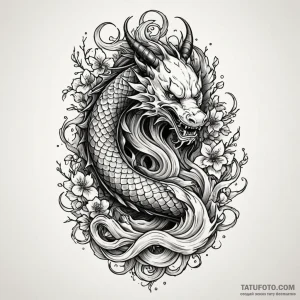 Dark tower bound in roots, tattoo drawing out... - эскиз тату (№1750649104_1, 23.06.2025 03:25) — Tatufoto.com