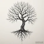 Corrupted tree with glowing veins, tattoo dra… — эскиз тату (№1750649846_0, 23.06.2025 03:37) — Tatufoto.com