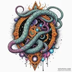 Nebula serpent circling bone gate, concept ar… — эскиз тату (№1750650028_1, 23.06.2025 03:40) — Tatufoto.com