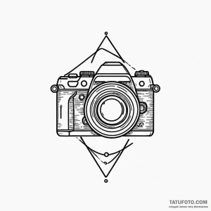 A camera aperture symbol, artistic tattoo ske... - эскиз тату (№1750651756_1, 23.06.2025 04:09) — Tatufoto.com
