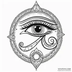 The eye of horus (is there as eye of ra, slig… — эскиз тату (№1750653574_0, 23.06.2025 04:39) — Tatufoto.com