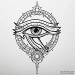 The eye of horus (is there as eye of ra, slig… — эскиз тату (№1750653574_1, 23.06.2025 04:39) — Tatufoto.com