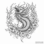Phoenix banner torn by wind, concept art for… — эскиз тату (№1750655334_1, 23.06.2025 05:08) — Tatufoto.com