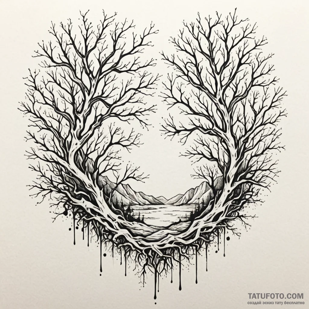 Dendritic patterns of a river delta, glowing... - эскиз тату (№1750655424_0, 23.06.2025 05:10) — Tatufoto.com