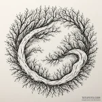 Dendritic patterns of a river delta, glowing… — эскиз тату (№1750655424_1, 23.06.2025 05:10) — Tatufoto.com