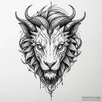 Chimera, ink illustration for tattoo, sketch… — эскиз тату (№1750657088_0, 23.06.2025 05:38) — Tatufoto.com