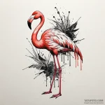 Flamingo, tattoo line art, aesthetically plea… — эскиз тату (№1750657176_0, 23.06.2025 05:39) — Tatufoto.com