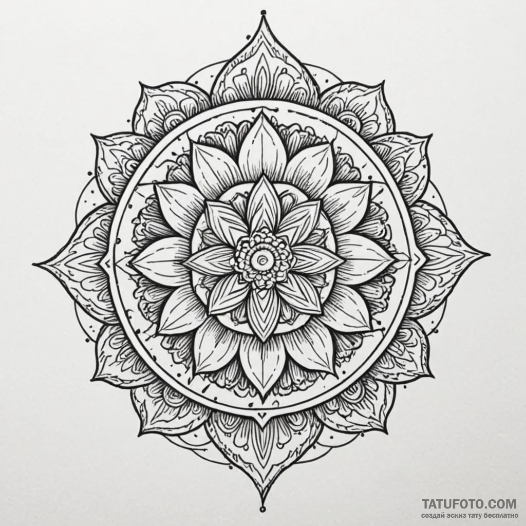Etched crown within ritual circle, tattoo lin... - эскиз тату (№1750657265_0, 23.06.2025 05:41) — Tatufoto.com