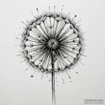 A dandelion clock (is there, but can be a clo… — эскиз тату (№1750657889_1, 23.06.2025 05:51) — Tatufoto.com