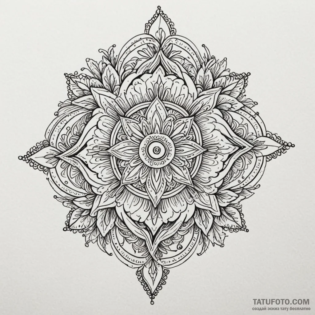 A, concept art for tattoo, on a clean white p... - эскиз тату (№1750659857_0, 23.06.2025 06:24) — Tatufoto.com