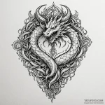 Dragon tongue forming sigils, tattoo sketch d… — эскиз тату (№1750660571_1, 23.06.2025 06:36) — Tatufoto.com