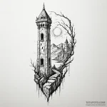 Pillar of salt that was once a person, lookin… — эскиз тату (№1750660659_0, 23.06.2025 06:37) — Tatufoto.com