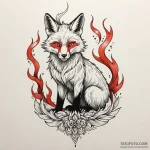 Fox with nine tails, each tipped with a diffe… — эскиз тату (№1750661467_1, 23.06.2025 06:51) — Tatufoto.com