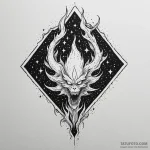 Nebula flame devouring starlight, artistic ta… — эскиз тату (№1750661644_1, 23.06.2025 06:54) — Tatufoto.com