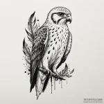 Kestrel with metallic feathers, concept art f… — эскиз тату (№1750662354_0, 23.06.2025 07:05) — Tatufoto.com