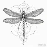 Dragonfly, tattoo line art, on a clean white… — эскиз тату (№1750662630_0, 23.06.2025 07:10) — Tatufoto.com