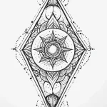 Zircon relic glowing in darkness, tattoo draw… — эскиз тату (№1750668683_0, 23.06.2025 08:51) — Tatufoto.com