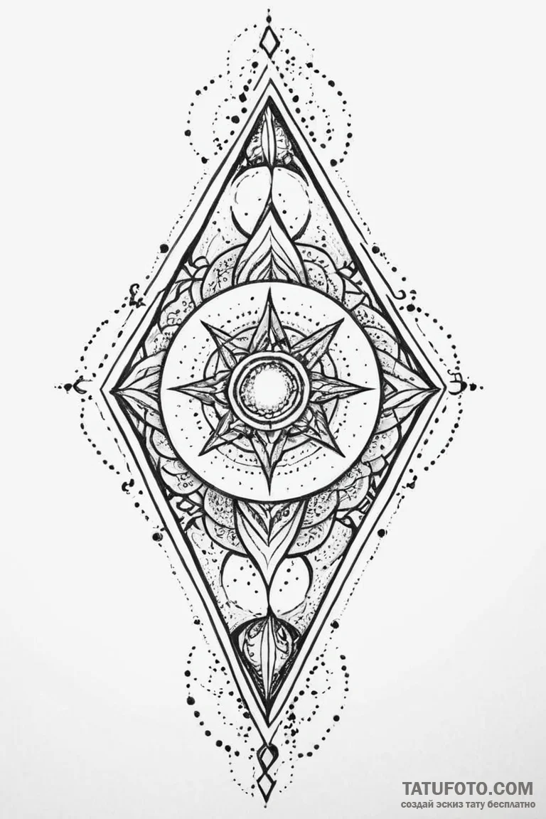 Zircon relic glowing in darkness, tattoo draw... - эскиз тату (№1750668683_0, 23.06.2025 08:51) — Tatufoto.com