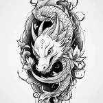 Puzzle, ink illustration for tattoo, on a cle… — эскиз тату (№1750668762_0, 23.06.2025 08:52) — Tatufoto.com