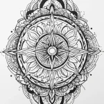 Quasar erupting from the center of a mandala,… — эскиз тату (№1750669786_1, 23.06.2025 09:09) — Tatufoto.com