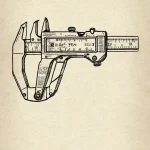 Vernier caliper, a tool for precise measureme… — эскиз тату (№1750670545_1, 23.06.2025 09:22) — Tatufoto.com