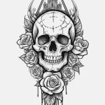Quartz helm beneath shattered spire, tattoo f… — эскиз тату (№1750670632_1, 23.06.2025 09:23) — Tatufoto.com