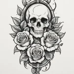 Jagged relic beneath spectral storm, tattoo d… — эскиз тату (№1750675986_0, 23.06.2025 10:53) — Tatufoto.com
