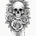 Jagged relic beneath spectral storm, tattoo d… — эскиз тату (№1750677076_1, 23.06.2025 11:11) — Tatufoto.com