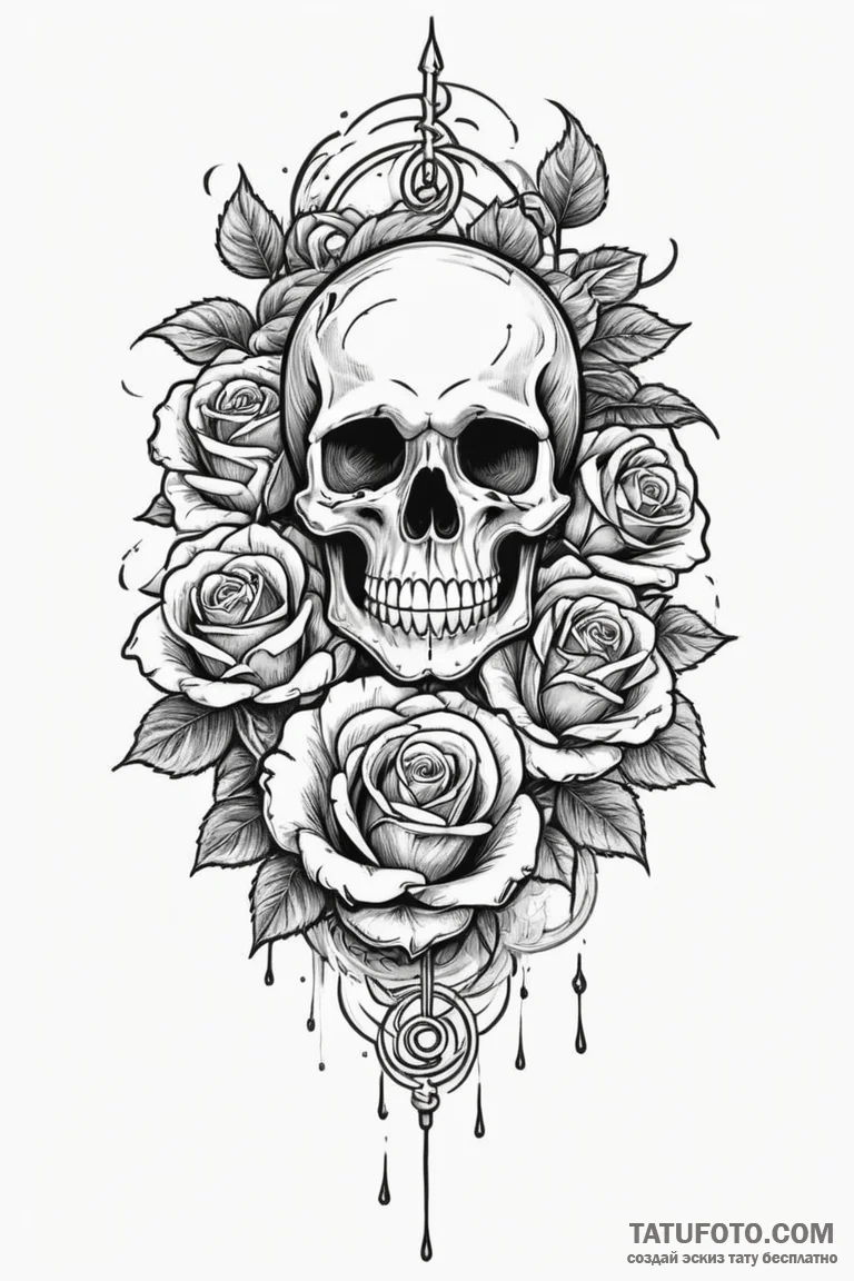 Jagged relic beneath spectral storm, tattoo d... - эскиз тату (№1750677076_1, 23.06.2025 11:11) — Tatufoto.com