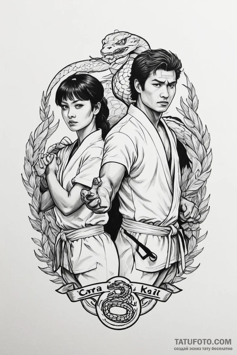 A neo-traditional tattoo of the main characte... - эскиз тату (№1750683201_0, 23.06.2025 12:53) — Tatufoto.com