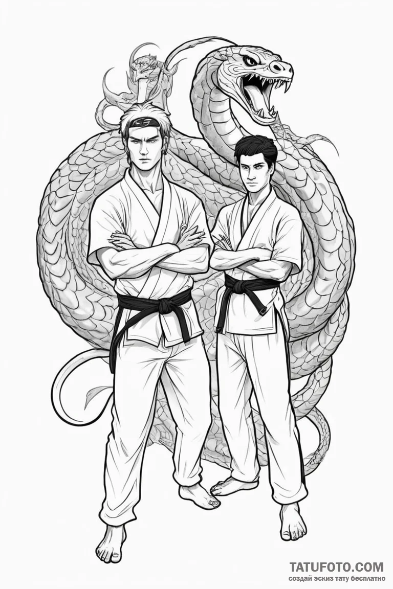 A neo-traditional tattoo of the main characte... - эскиз тату (№1750683201_1, 23.06.2025 12:53) — Tatufoto.com