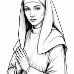 Nun — эскиз тату (№1750683278_1, 23.06.2025 12:54) — Tatufoto.com