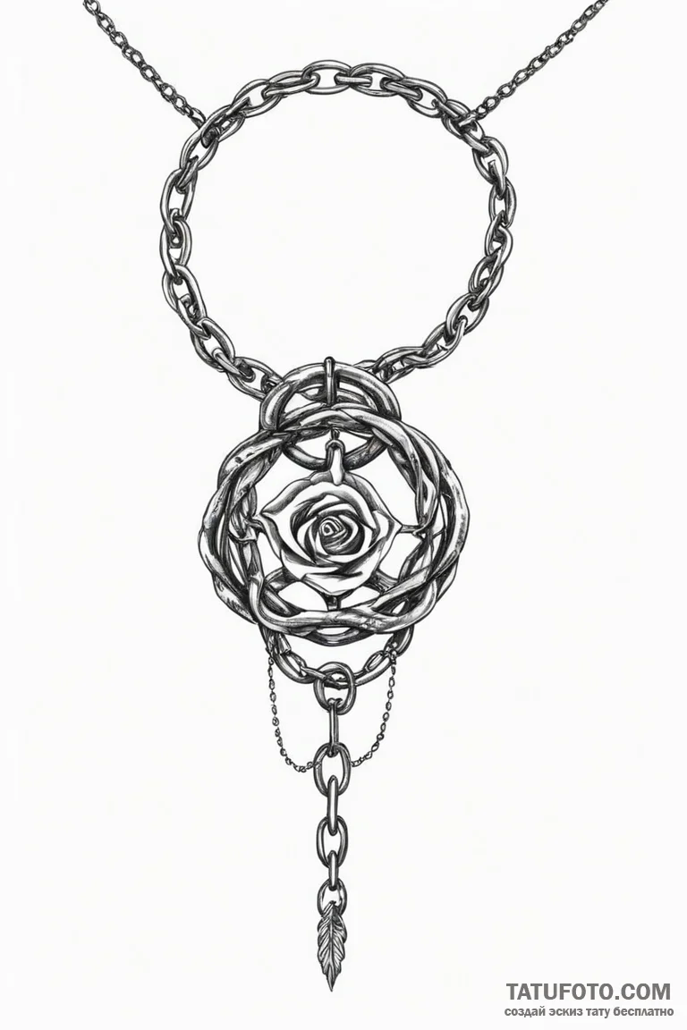 Chain - эскиз тату (№1750683654_0, 23.06.2025 13:00) — Tatufoto.com