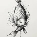 Crucian carp — эскиз тату (№1750683737_0, 23.06.2025 13:02) — Tatufoto.com