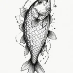 Crucian carp — эскиз тату (№1750683737_1, 23.06.2025 13:02) — Tatufoto.com