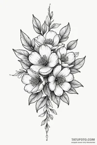 Apricot - эскиз тату (№1750683997_0, 23.06.2025 13:06) — Tatufoto.com