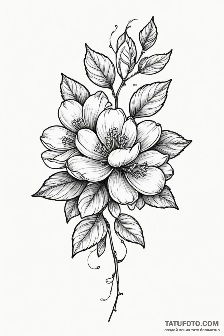 Apricot - эскиз тату (№1750683997_1, 23.06.2025 13:06) — Tatufoto.com