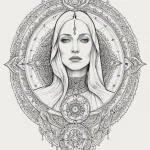 A dotwork mandala of the bene gesserit «fear… — эскиз тату (№1750688360_0, 23.06.2025 14:19) — Tatufoto.com
