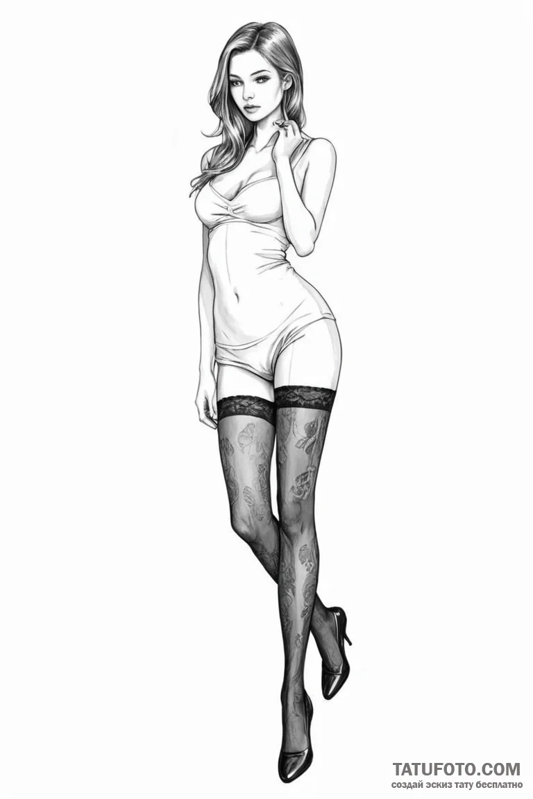 Stockings - эскиз тату (№1750689529_1, 23.06.2025 14:38) — Tatufoto.com