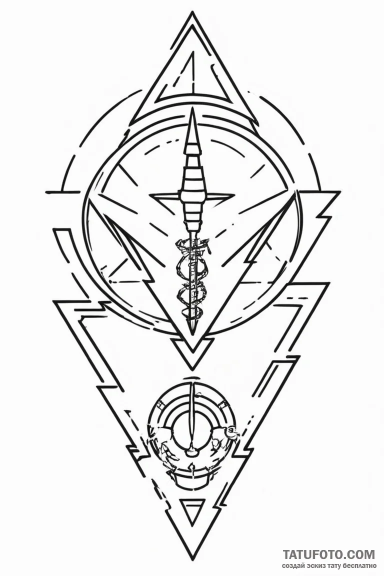 A dotwork tattoo of the weyland-yutani corpor... - эскиз тату (№1750689698_1, 23.06.2025 14:41) — Tatufoto.com