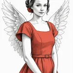 A graphic novel style portrait of the main ch… — эскиз тату (№1750690516_1, 23.06.2025 14:55) — Tatufoto.com