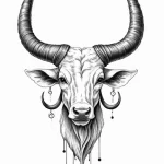 Horns — эскиз тату (№1750693273_0, 23.06.2025 15:41) — Tatufoto.com